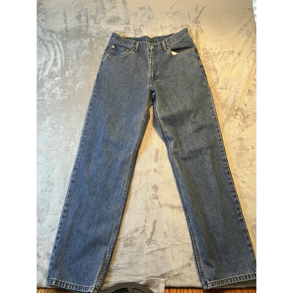 Levis 550 Mens Jeans 36x36 Blue Relaxed Fit Tapered Leg Denim Pants